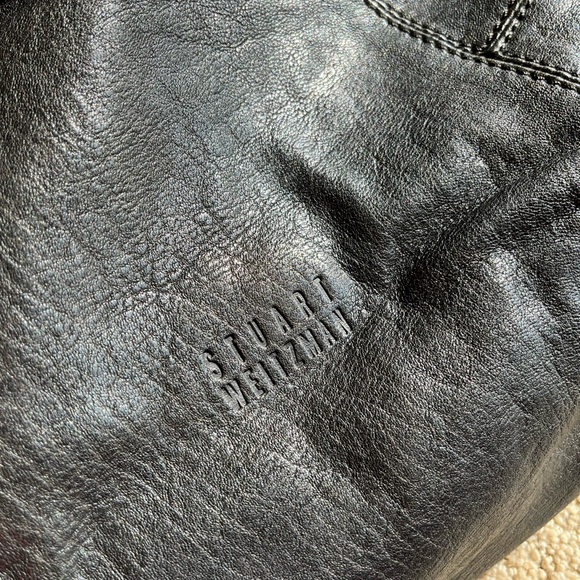 Gorgeous Black Leather Stuart Weitzman Bag - Picture 4 of 8